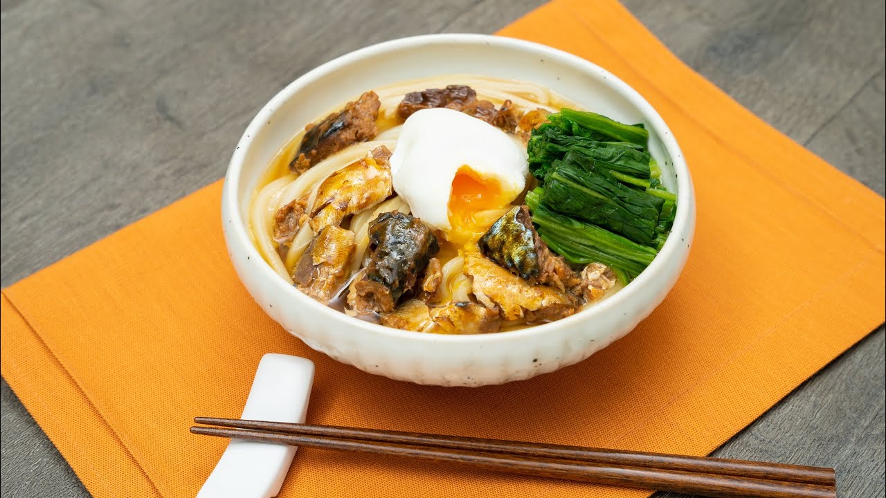 クラシル×パブロン　サバ缶味噌うどん